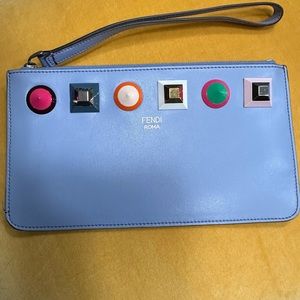 Authentic Fendi Studded Pouch
